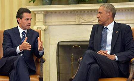 Obama y Peña Nieto discuten sobre las negociaciones del TPP